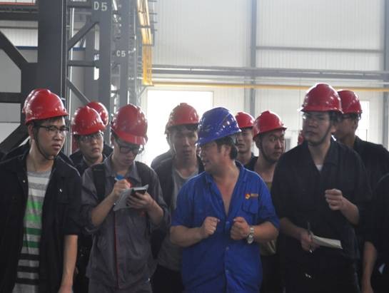 安徽工业大学师生来公司学习参观