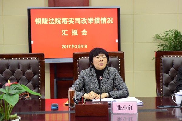 张小红专委听取汇报