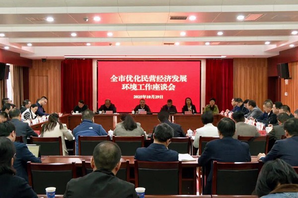 全市优化民营经济发展环境工作座谈会在我县召开