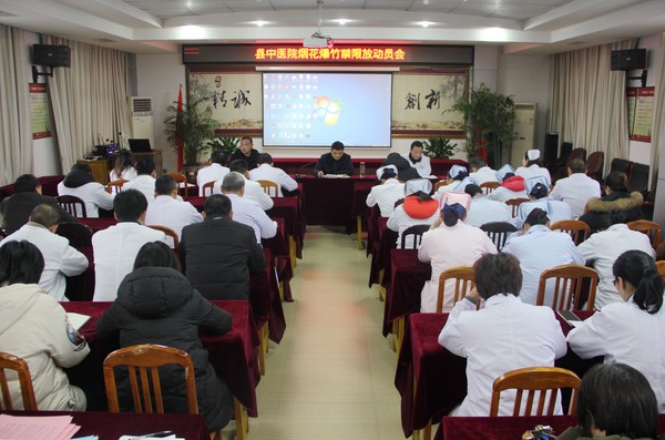 县中医院烟花爆竹禁限放动员会.JPG
