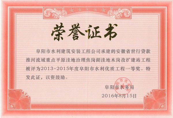 2016年市水利局優(yōu)質(zhì)工程獎(一等獎).jpg