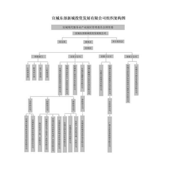 宣城東部新城投資發(fā)展有限公司組織架構(gòu)圖2025.6_01.png