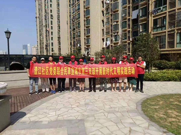 民革宣城市第三支部赴澄江社区开展新时代文明实践活动02